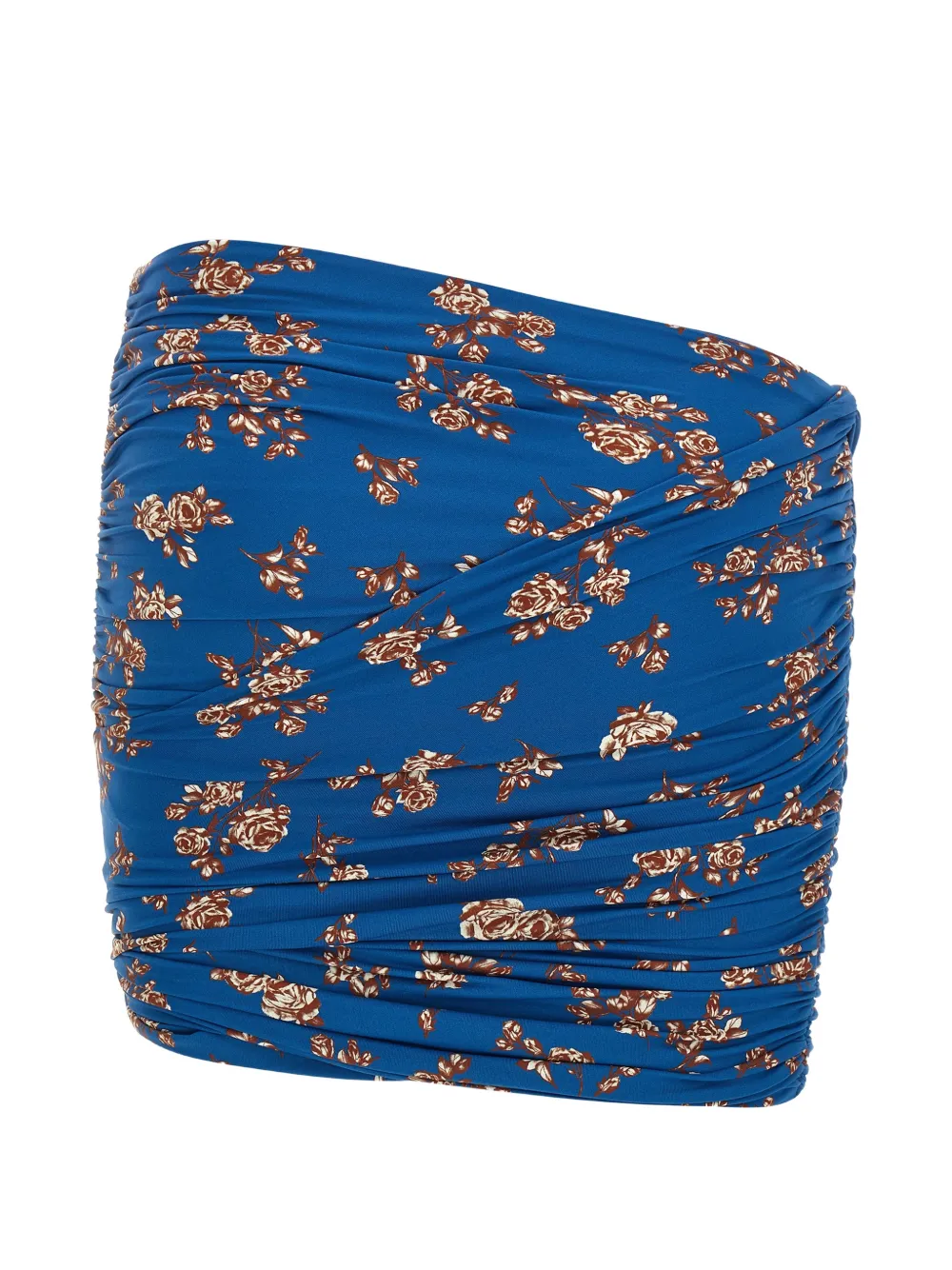 Magda Butrym 01 zwemrok met bloemenprint Blauw