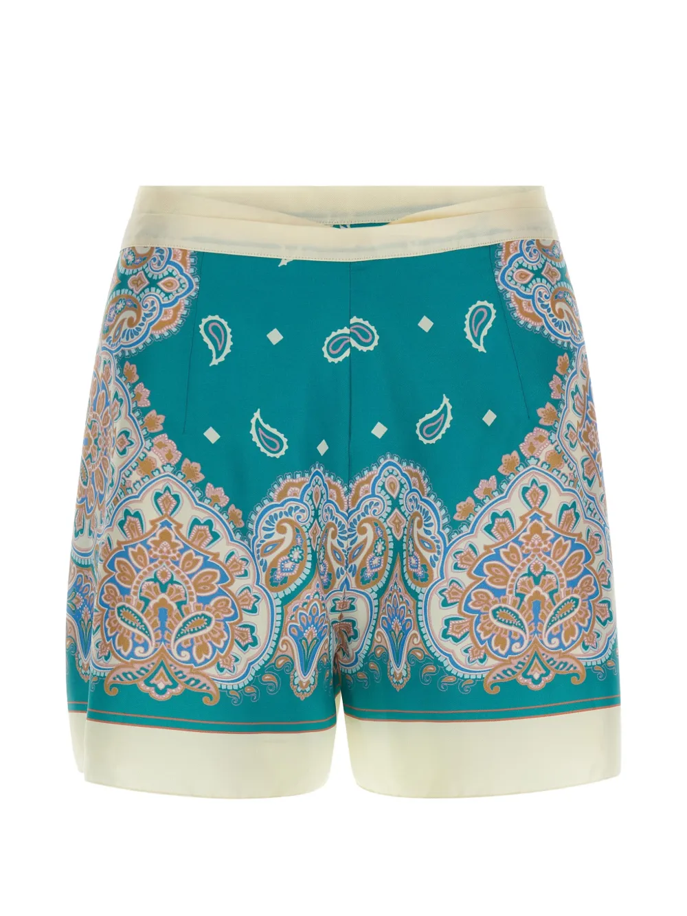  Pinko Merengue-print Shorts - Blue 