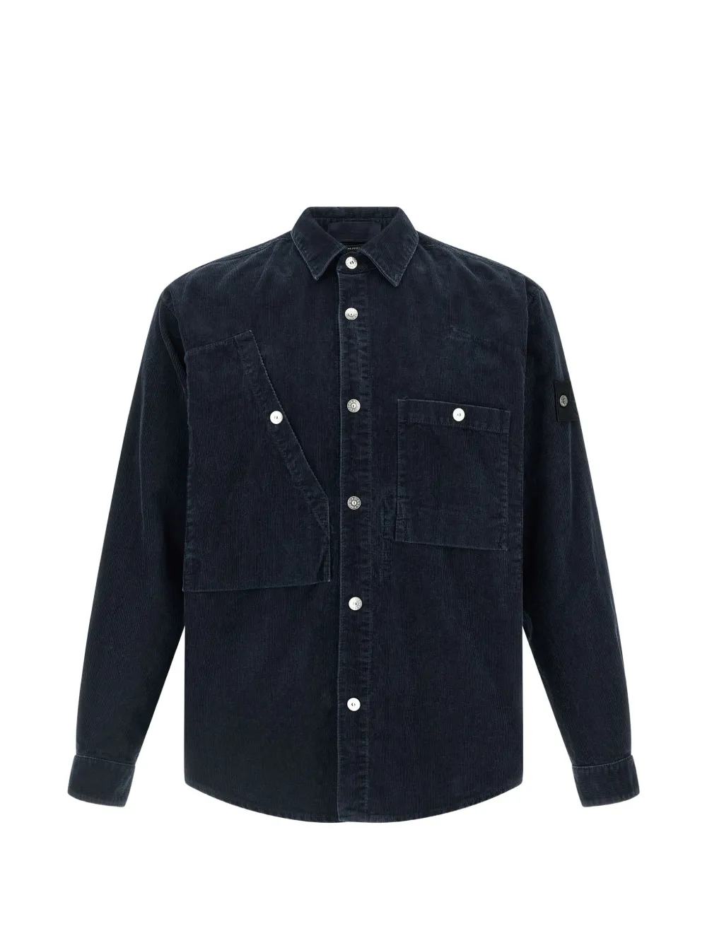 Stone Island corduroy-texture shirt - Blue
