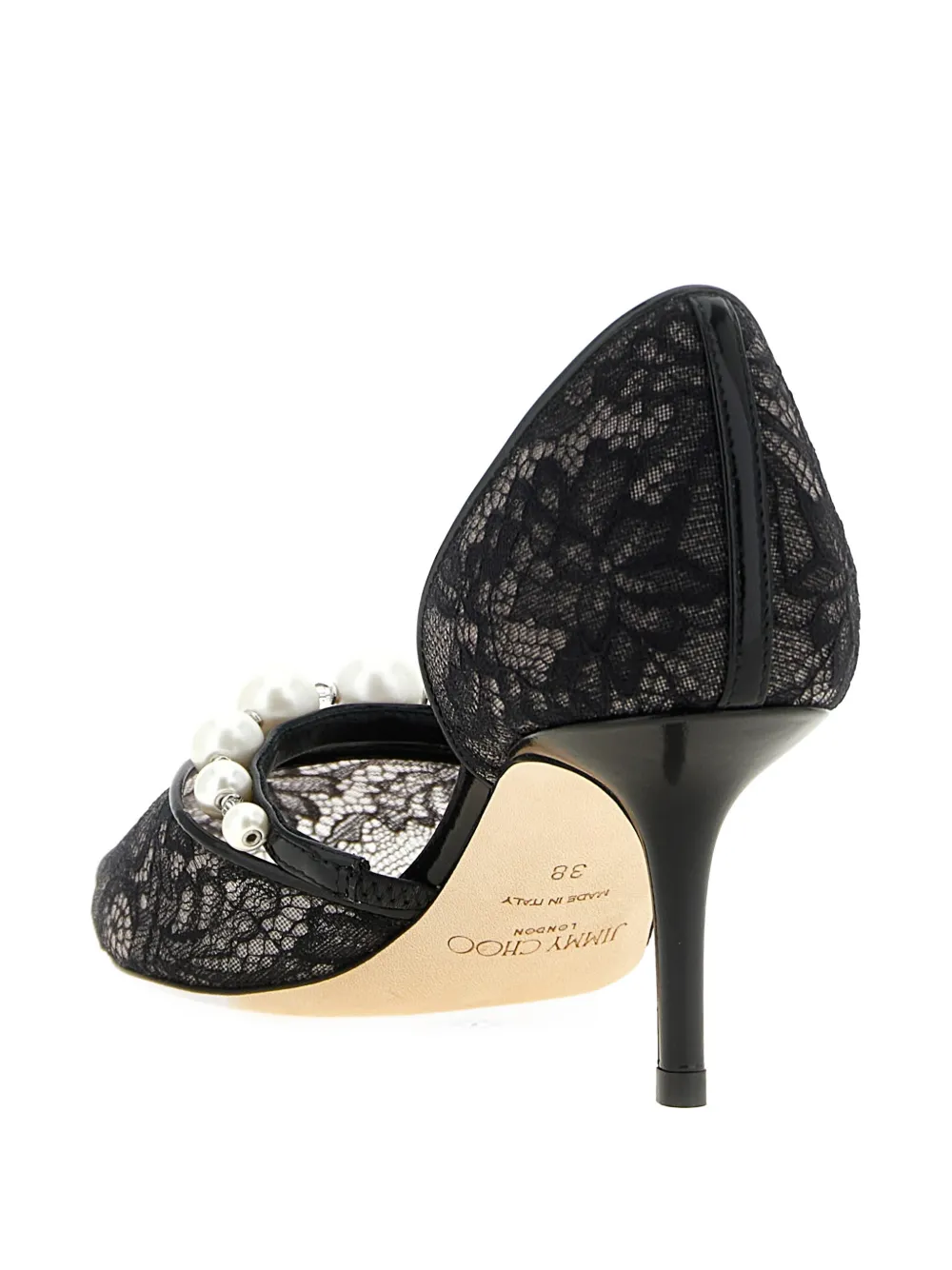 Jimmy Choo Aurelie pumps met kant Zwart