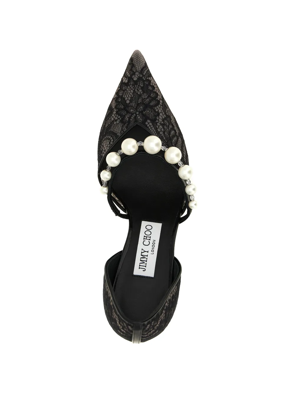 Jimmy Choo Aurelie pumps met kant Zwart