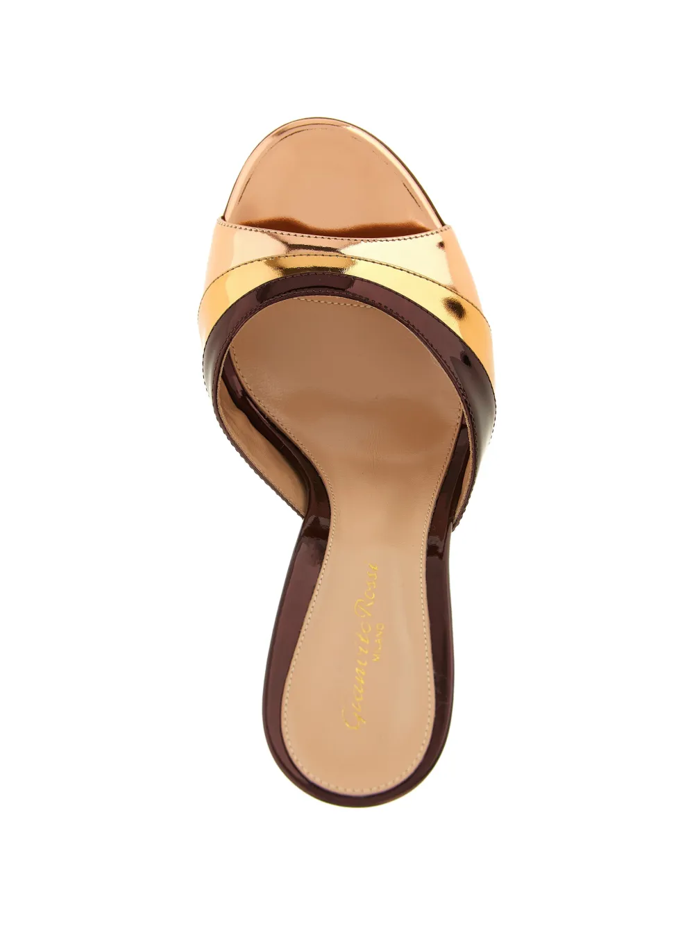 Gianvito Rossi Marea leather mules Bruin