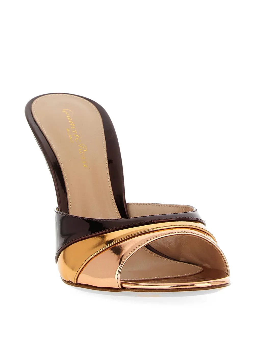 Gianvito Rossi Marea leather mules Bruin