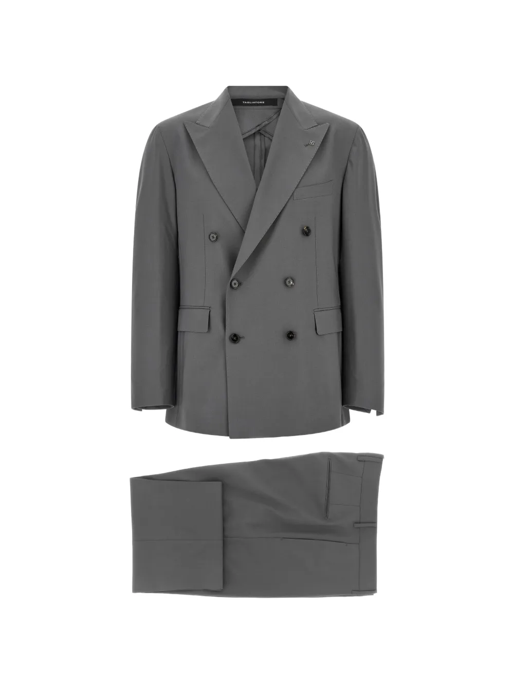 Tagliatore double-breasted peaked-lapel suit - Grigio