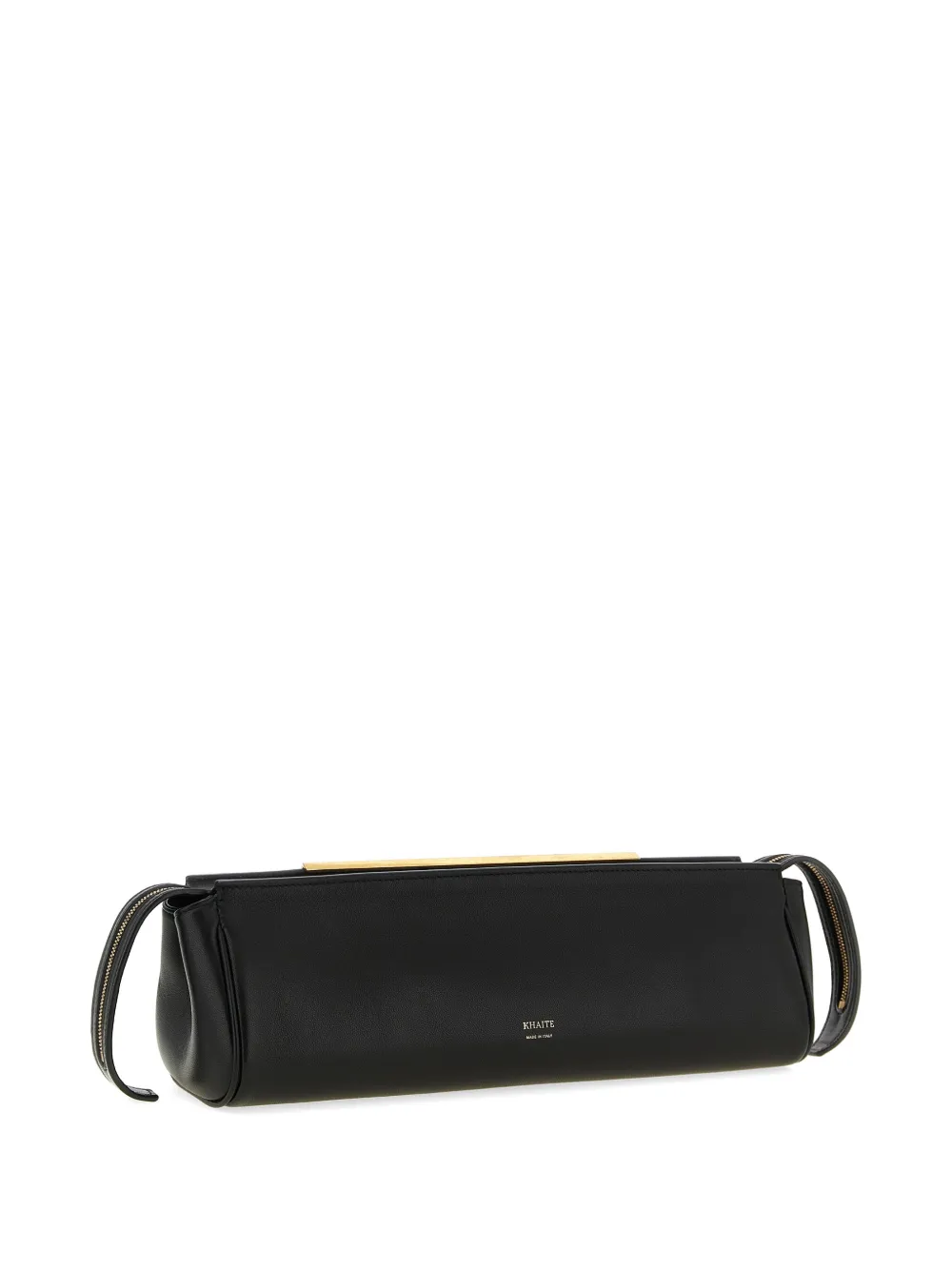  Khaite Donna Evening Leather Clutch Bag - Black 
