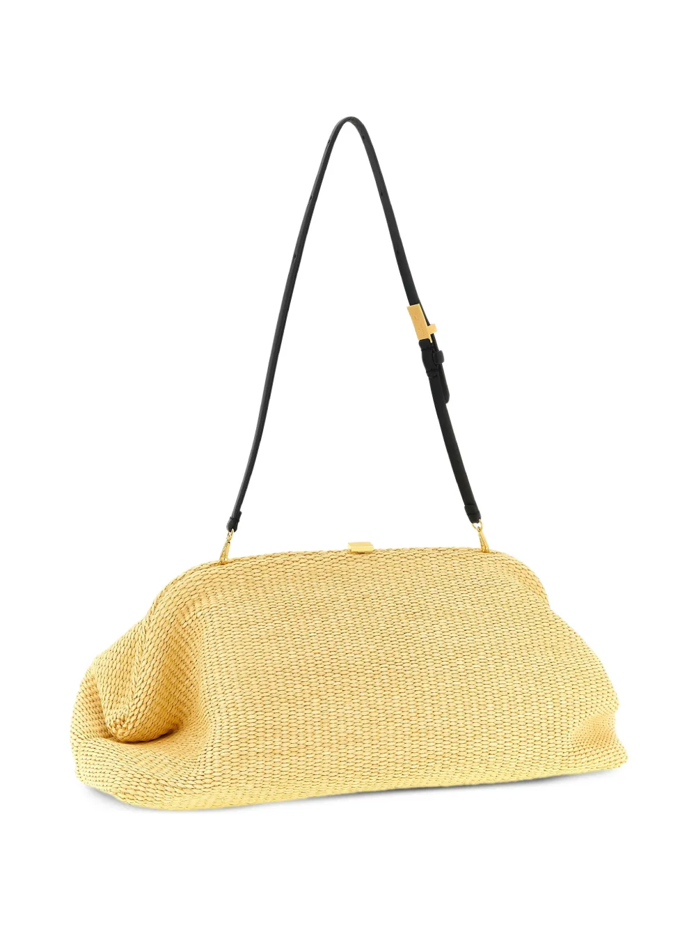 Alberta Ferretti maxi woven clutch bag - Toni neutri