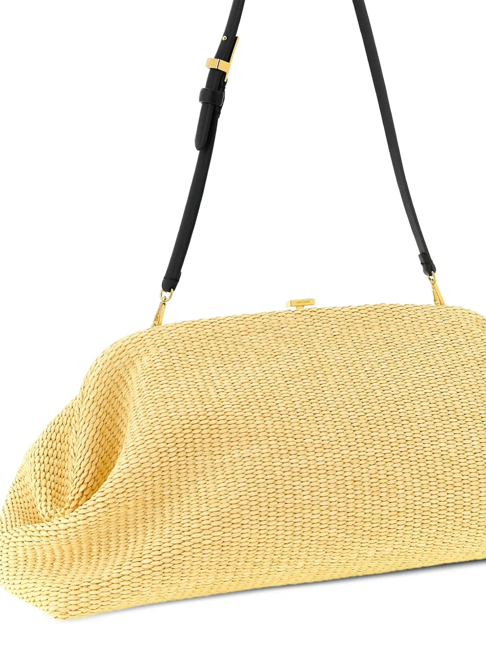  Alberta Ferretti Maxi Woven Clutch Bag - Neutrals 