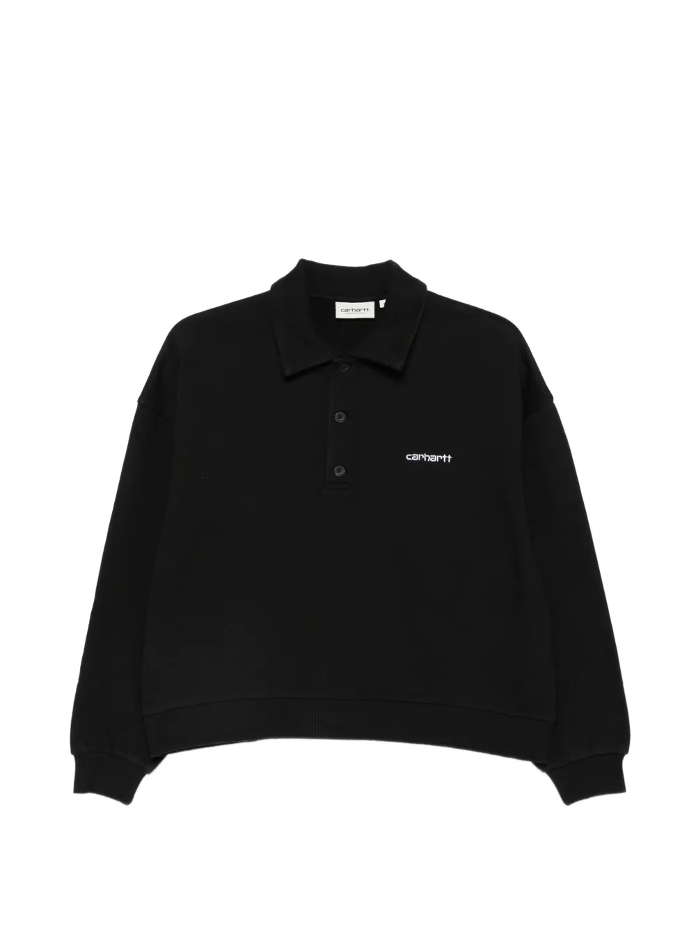 Carhartt WIP Brenta buttoned polo shirt - Schwarz