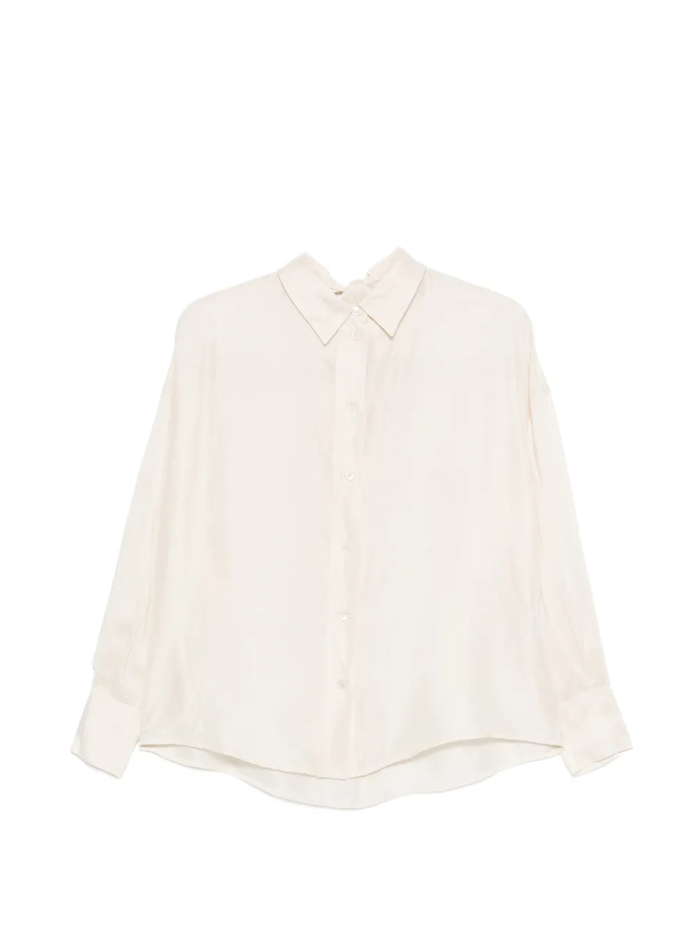 Tela Uvetta tie-back shirt - Toni neutri