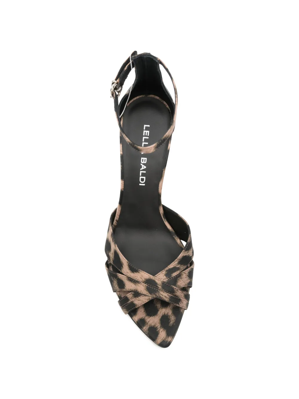 Lella Baldi Sandalen met luipaardprint Bruin