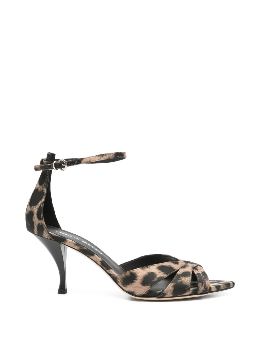 Lella Baldi leopard-print sandals - Marrone
