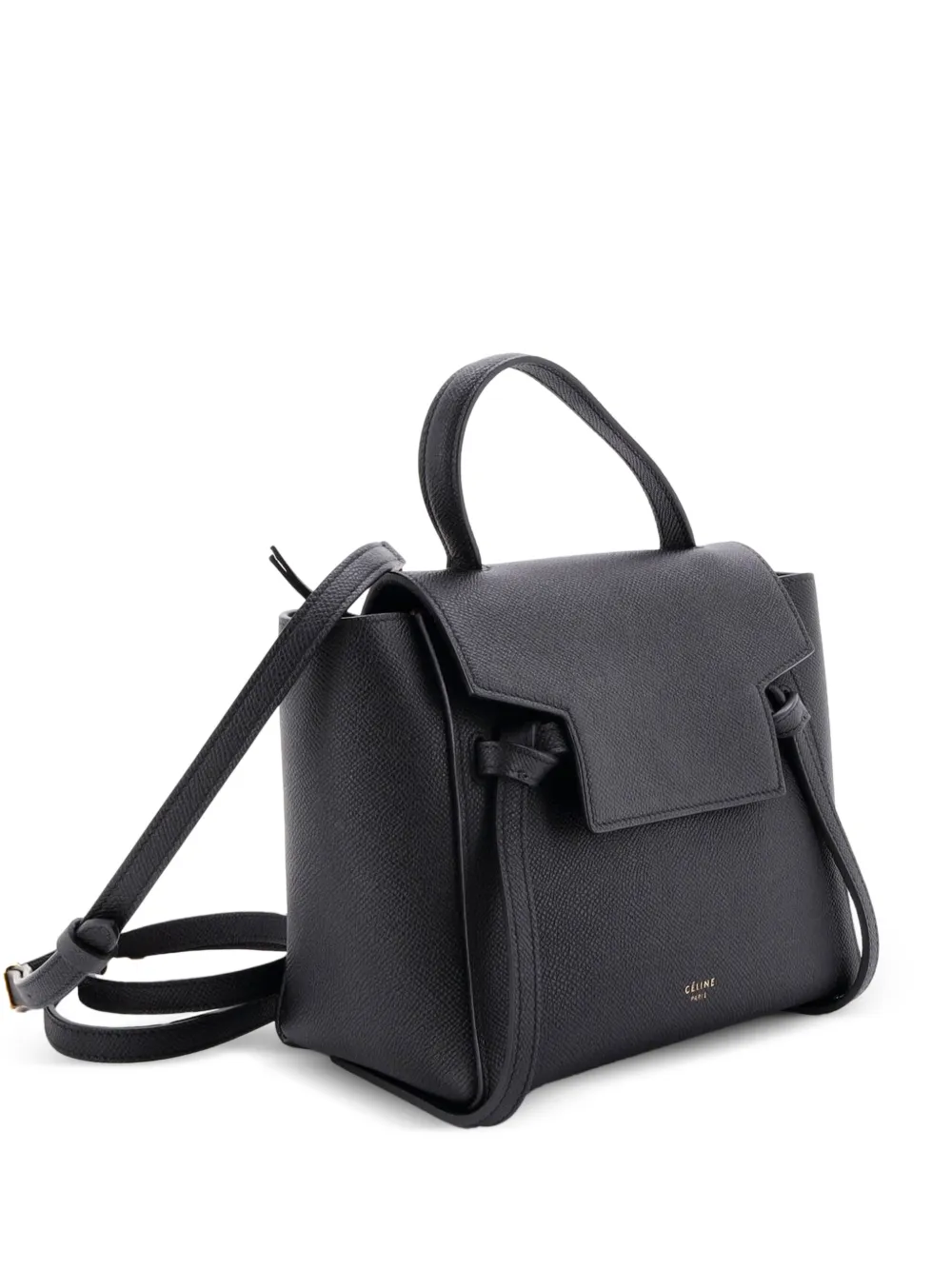 Celine Pre-Owned Belt Bag Textured Leather Nano shoulder bag - Nero