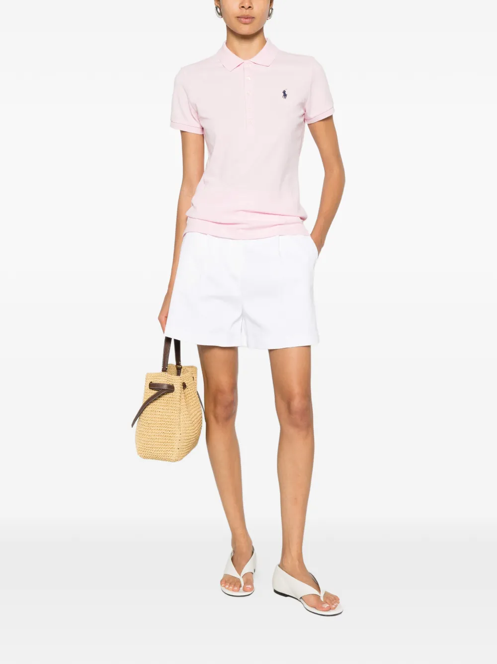 Polo Ralph Lauren Poloshirt met geborduurd logo Roze