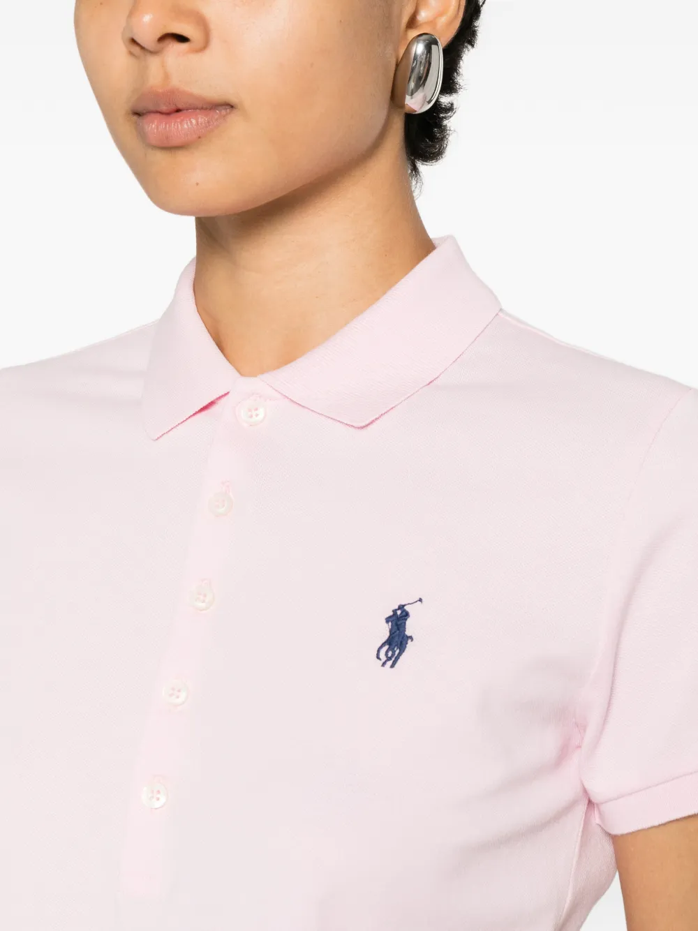 Polo Ralph Lauren Poloshirt met geborduurd logo Roze