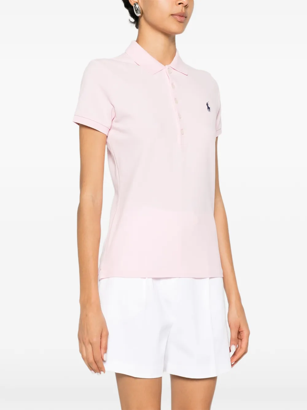 Polo Ralph Lauren Poloshirt met geborduurd logo Roze