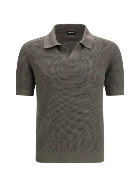 Zegna waffle-knit V-neck sweater