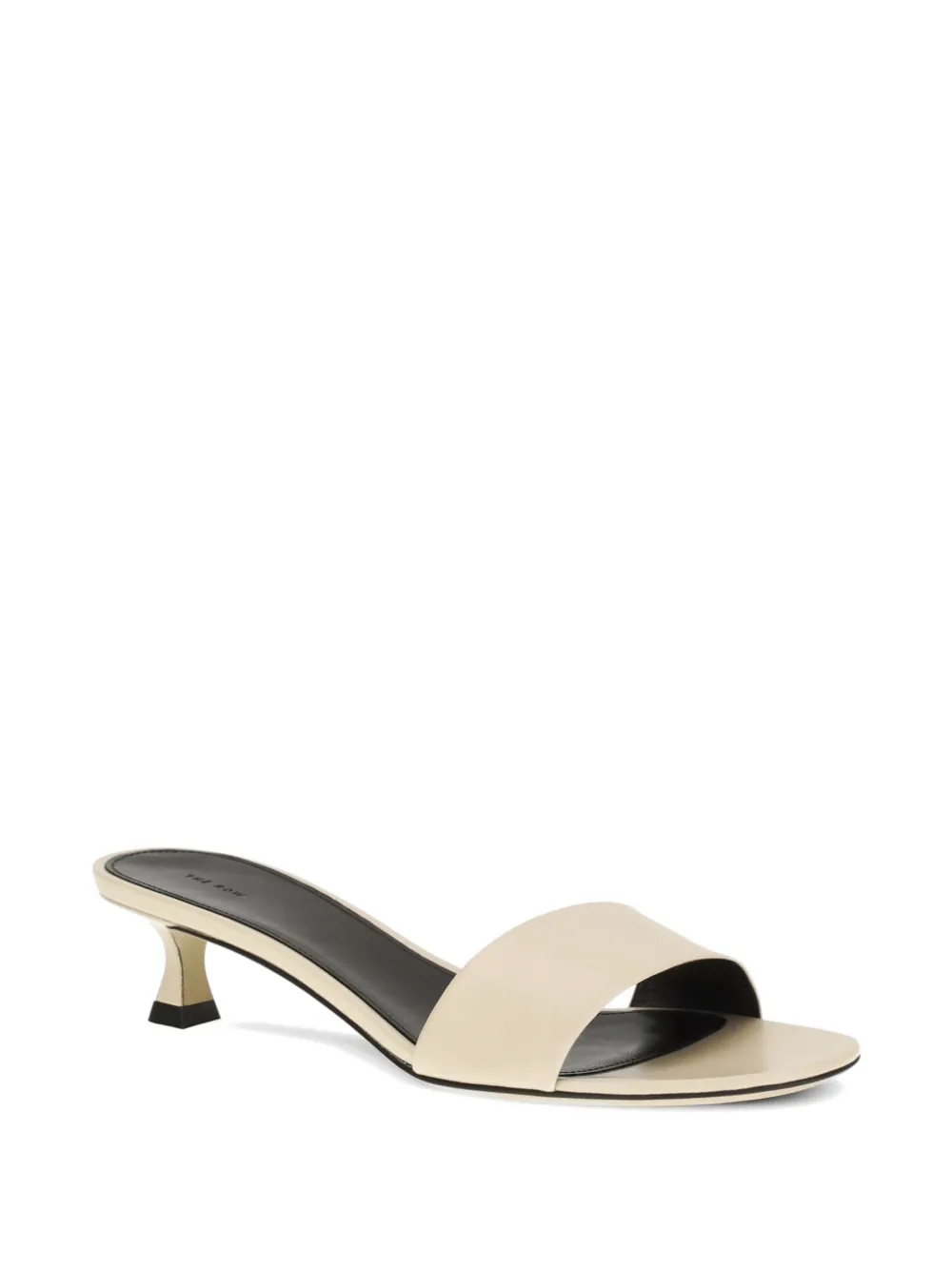 The Row two slide sandals Beige