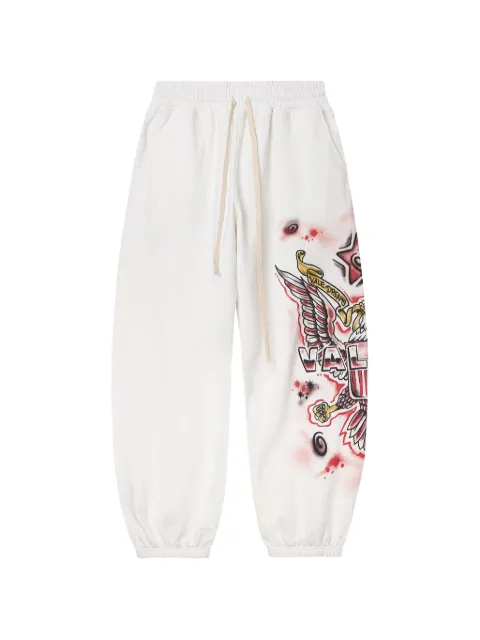 Vale Flag printed track pants