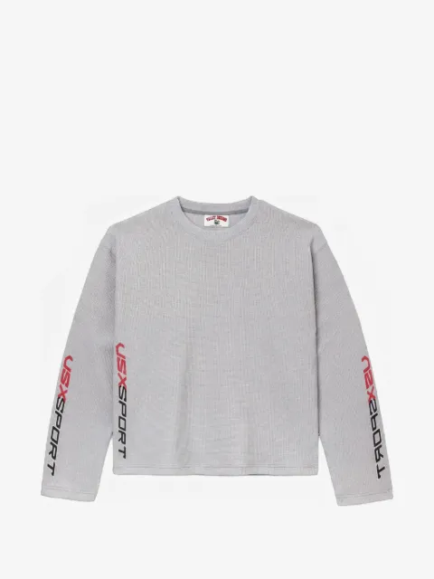 Vale Vsx logo-print thermal sweatshirt