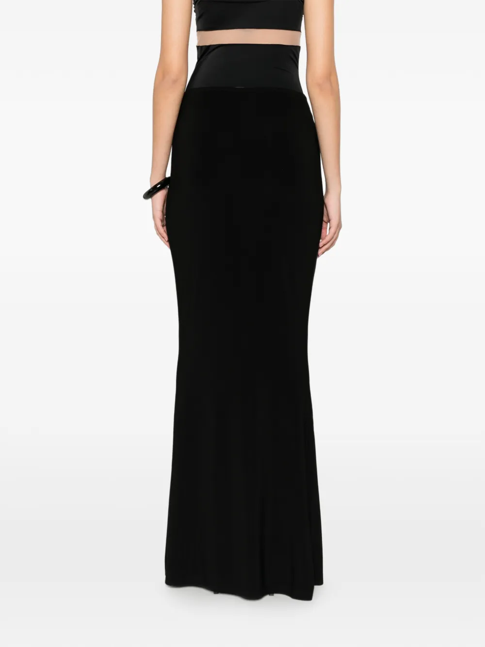 Norma Kamali Obie maxi-rok Zwart