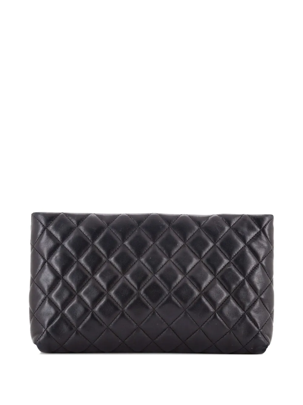 CHANEL Pre-Owned Square Timeless Quilted Lambskin clutch bag - Nero