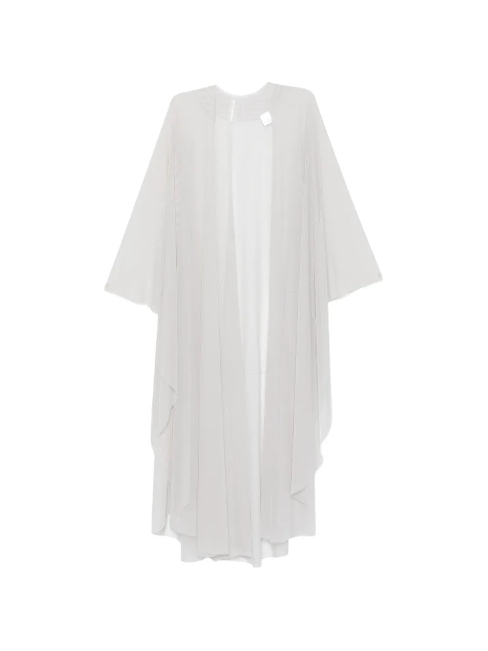 Norma Kamali long-sleeves cape - Grau