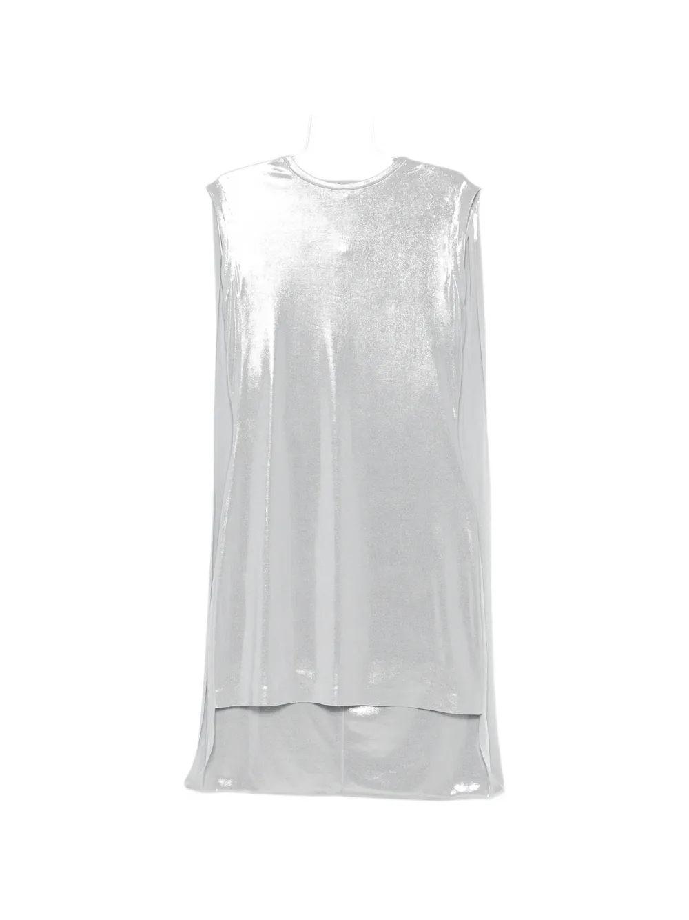 Norma Kamali crew-neck mini dress - Silber