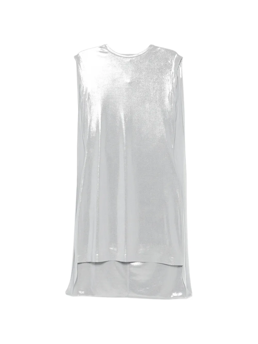 Norma Kamali crew-neck mini dress - Silber