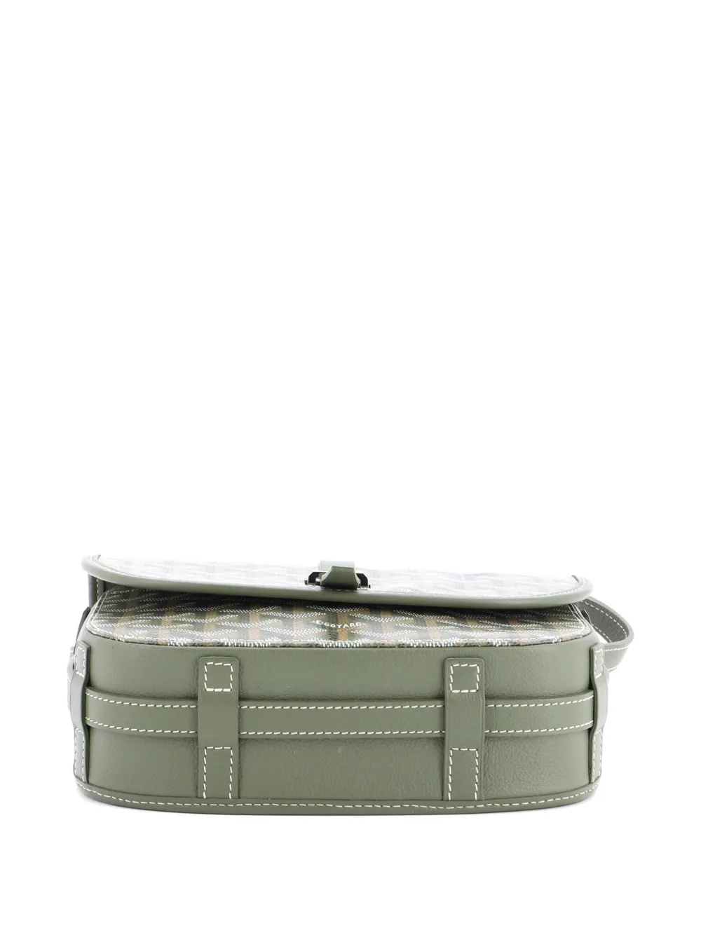  Goyard Pre-owned Belvedere Ii Messenger Bag Coated Canvas Pm Crossbody Bag - Green 