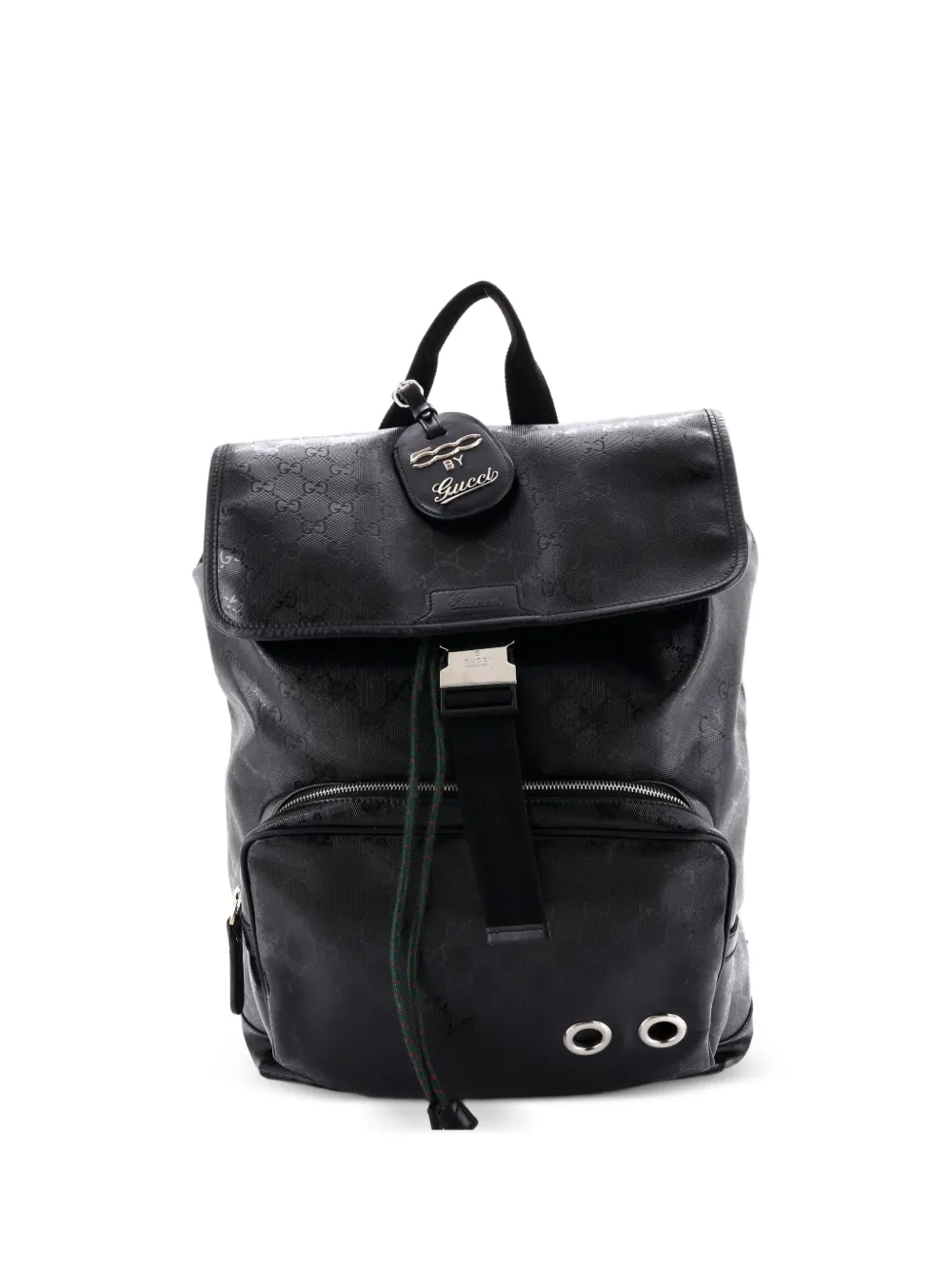 Gucci Pre-Owned Buckle GG Imprime Large backpack - Nero