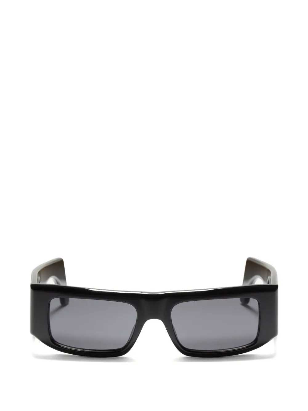 VALENTINO GARAVANI EYEWEAR Occhiali da sole rettangolari con logo - Nero