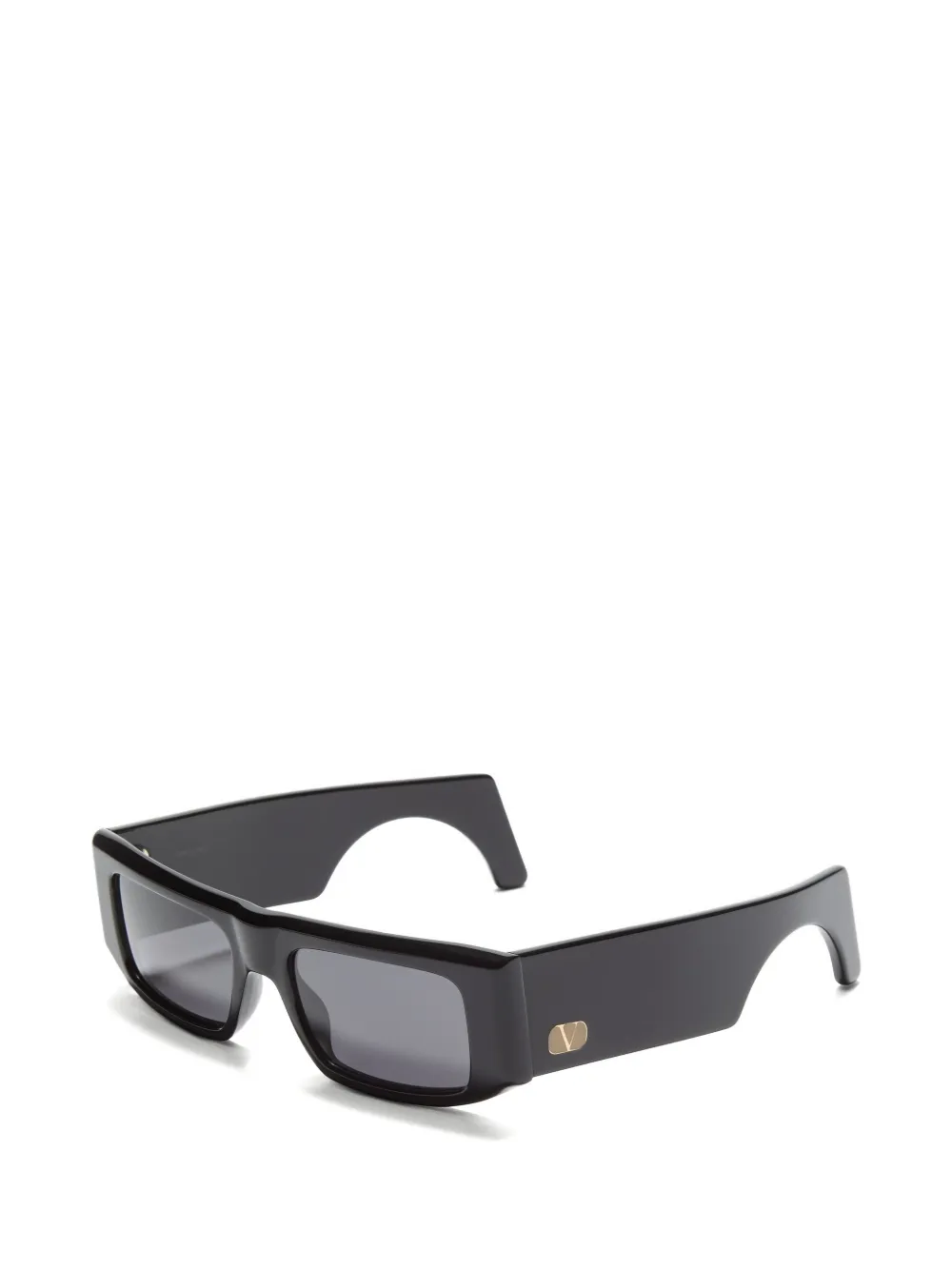 VALENTINO GARAVANI EYEWEAR Acetaat bril met rechthoekig montuur Zwart