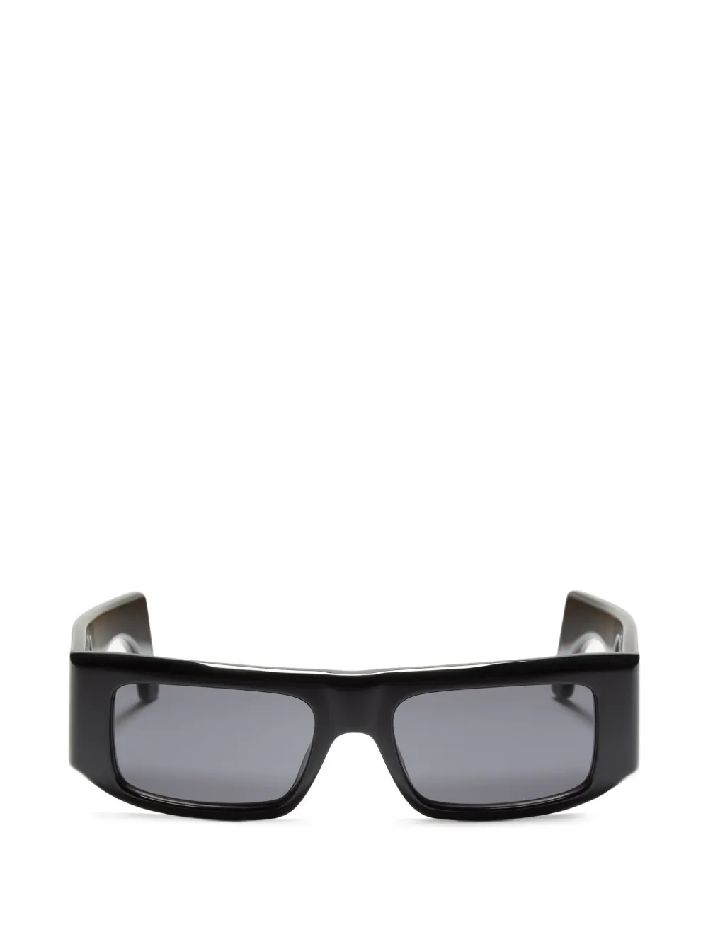 VALENTINO GARAVANI EYEWEAR Occhiali da sole rettangolari con logo - Nero