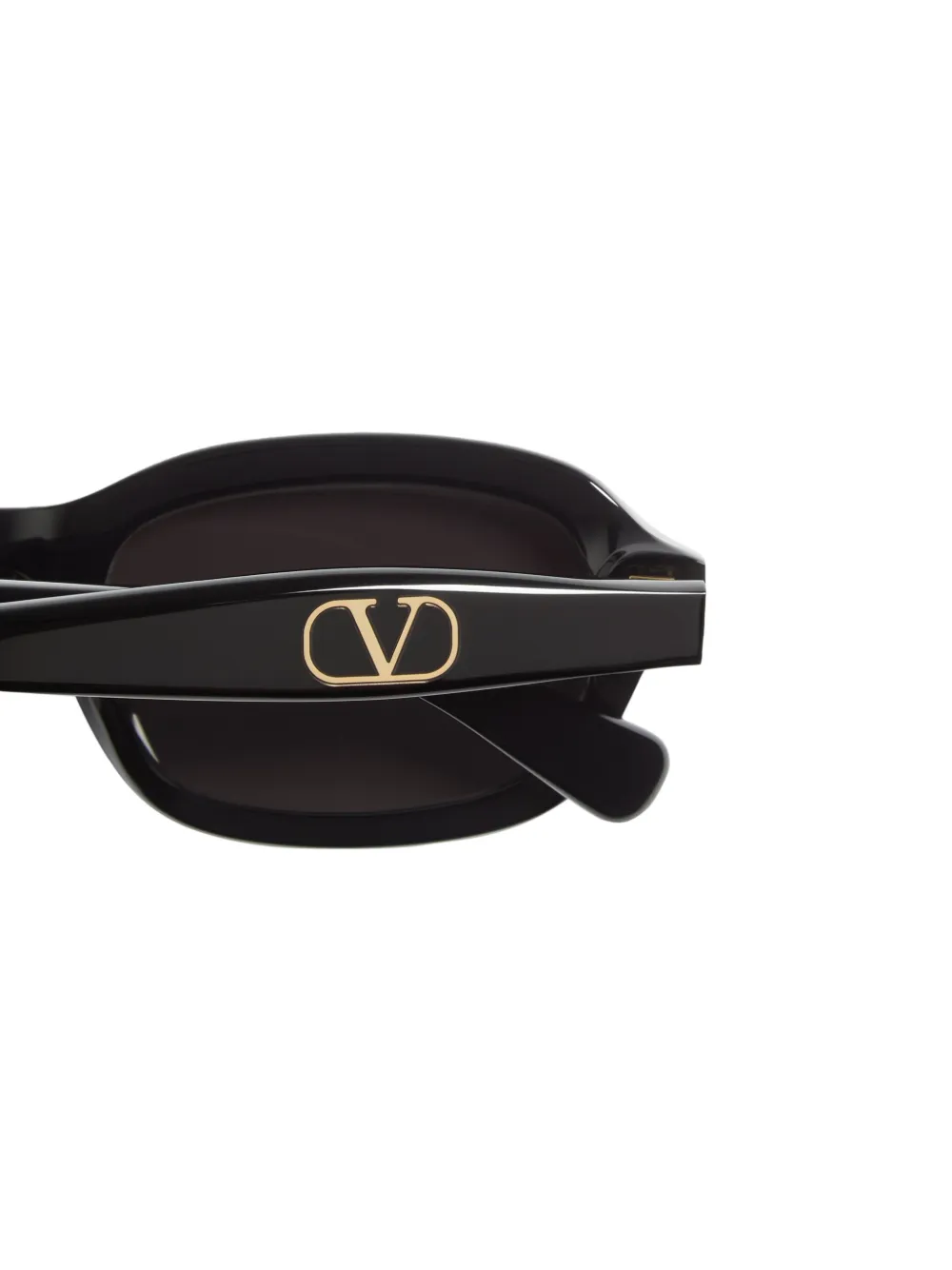 VALENTINO GARAVANI EYEWEAR Acetaat bril met rechthoekig montuur Zwart