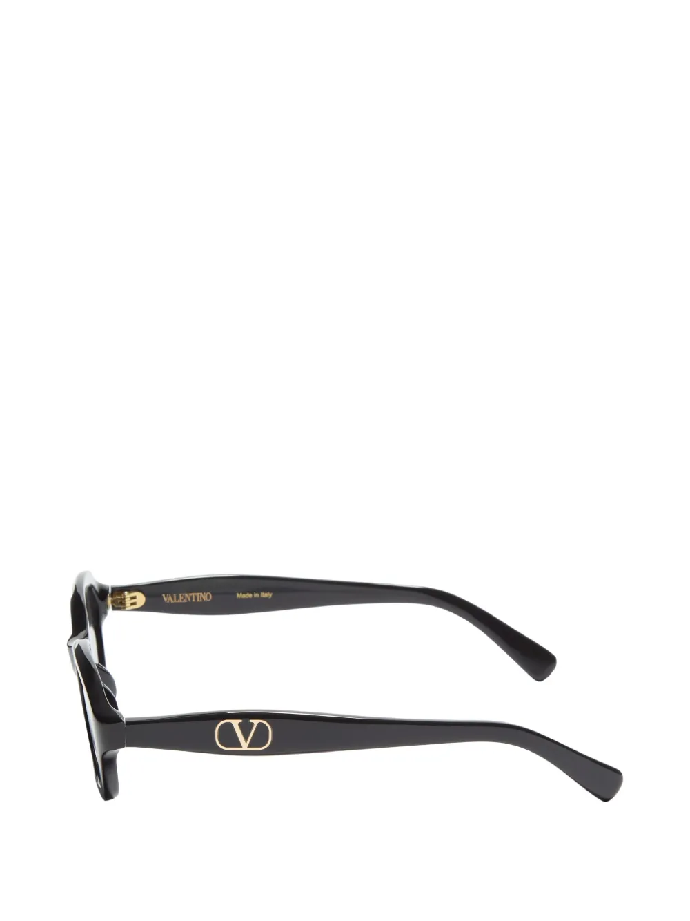 VALENTINO GARAVANI EYEWEAR Acetaat bril met rechthoekig montuur Zwart