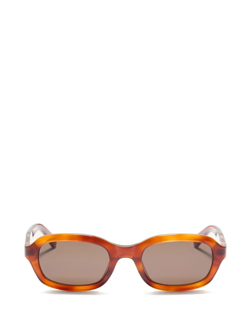 VALENTINO GARAVANI EYEWEAR Occhiali rettangolari in acetato - Marrone