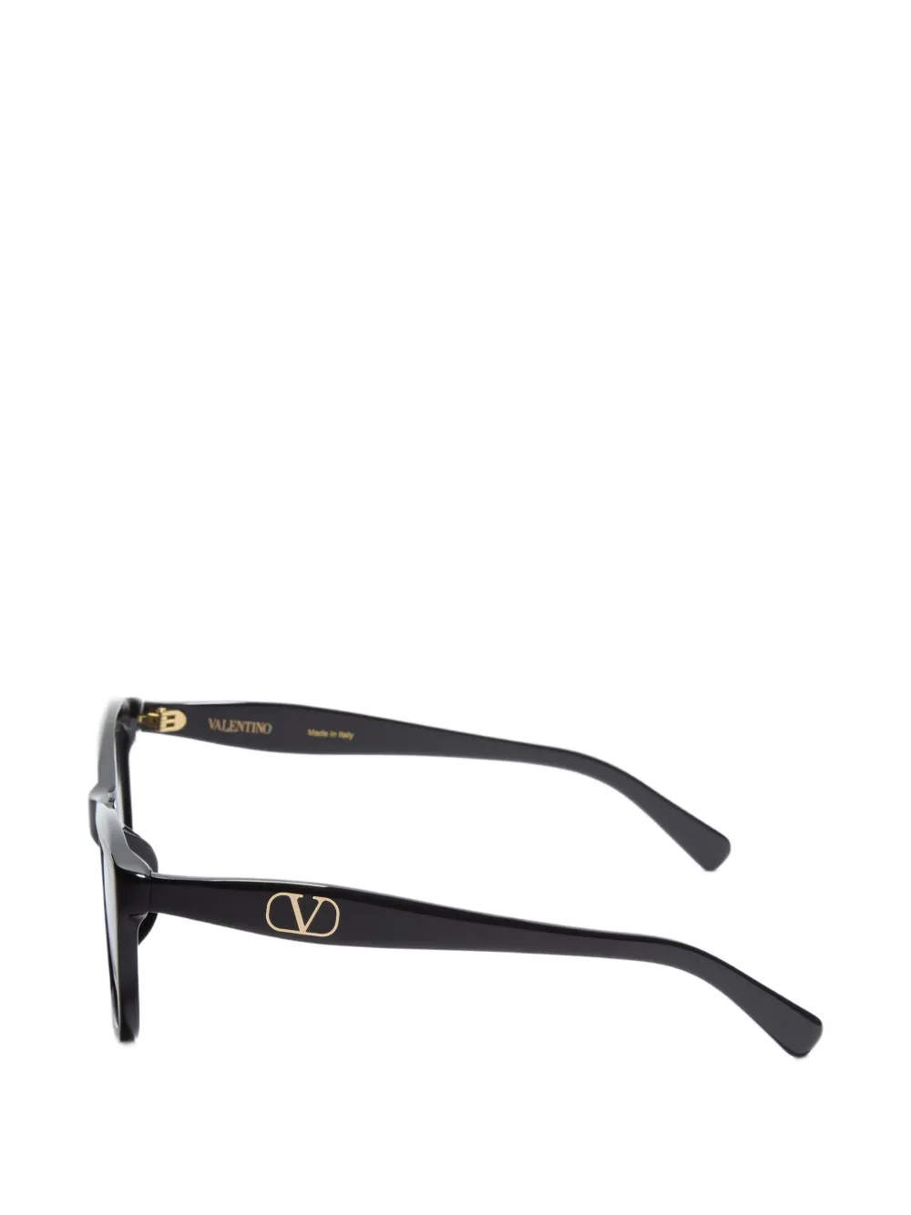 VALENTINO GARAVANI EYEWEAR Acetaat bril met rechthoekig montuur Zwart