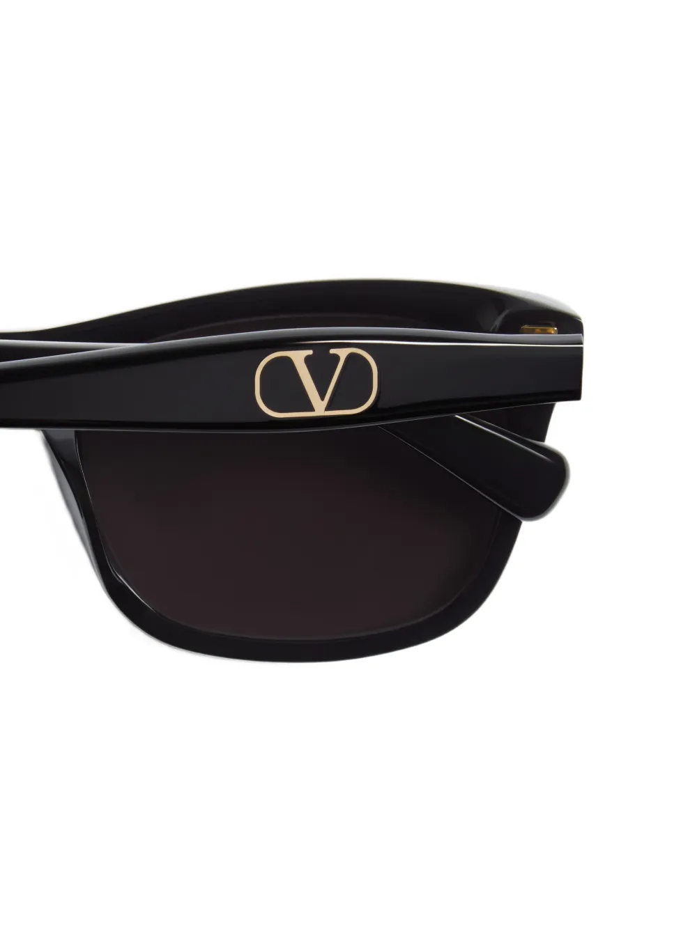 VALENTINO GARAVANI EYEWEAR Acetaat bril met rechthoekig montuur Zwart