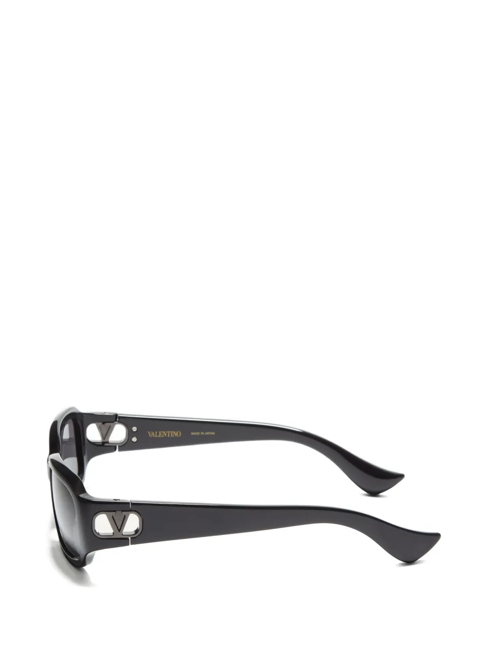 VALENTINO GARAVANI EYEWEAR Acetaat bril met rechthoekig montuur Zwart