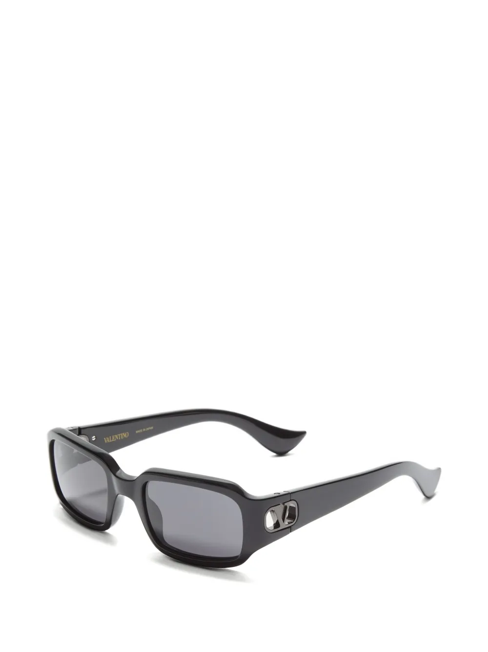 VALENTINO GARAVANI EYEWEAR Acetaat bril met rechthoekig montuur Zwart