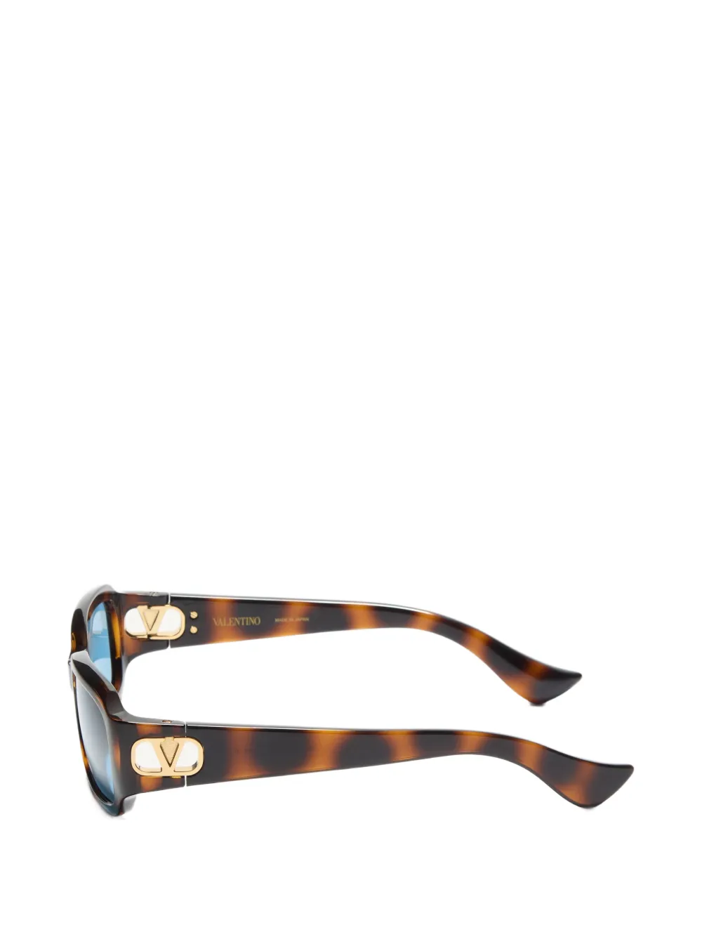 VALENTINO GARAVANI EYEWEAR VLogo Signature zonnebril met schildpadschild-effect Bruin