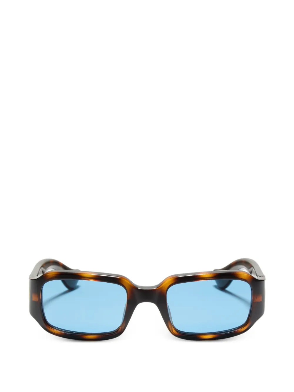 VALENTINO GARAVANI EYEWEAR Occhiali rettangolari in acetato - Marrone