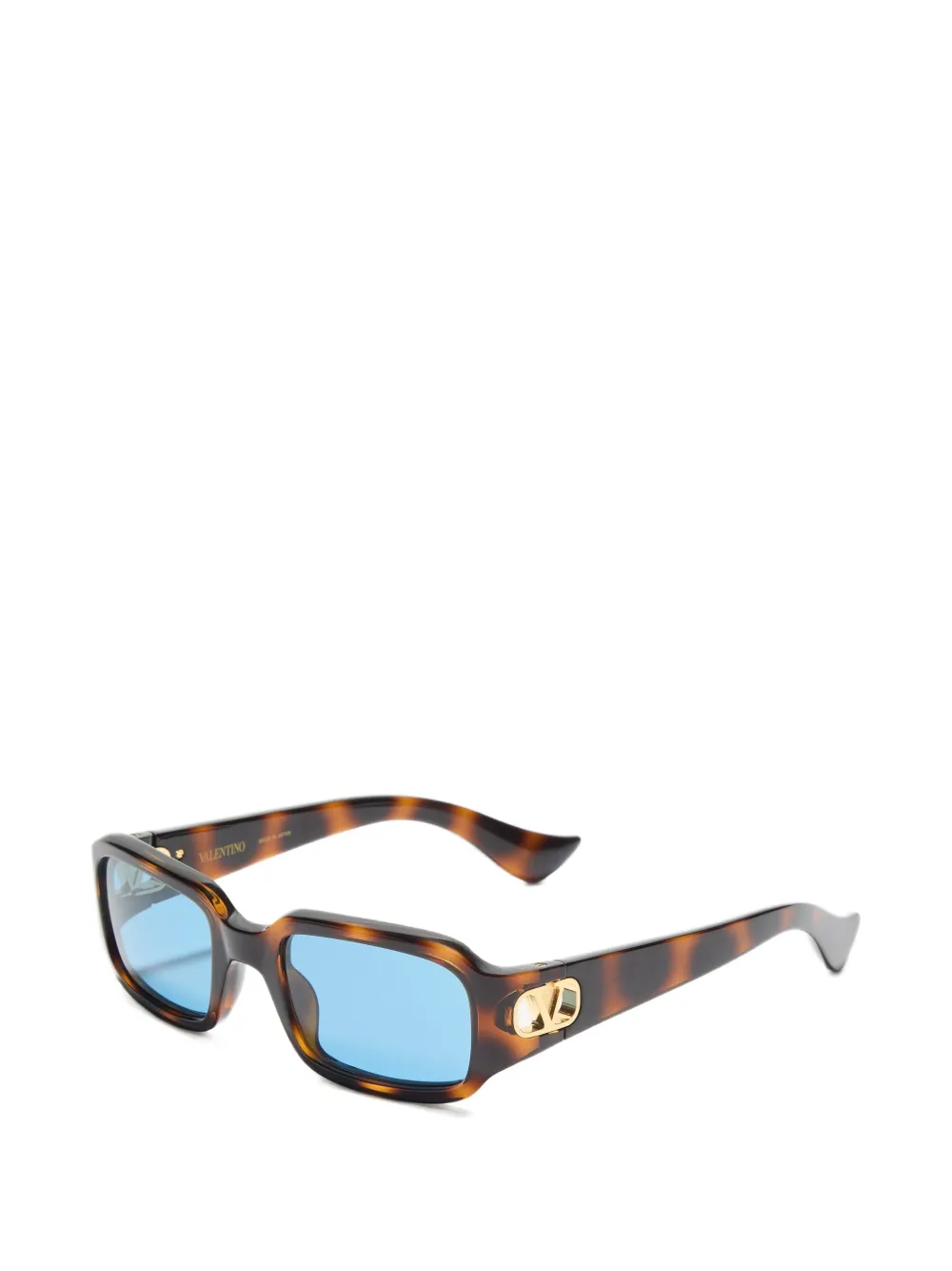 VALENTINO GARAVANI EYEWEAR VLogo Signature zonnebril met schildpadschild-effect Bruin