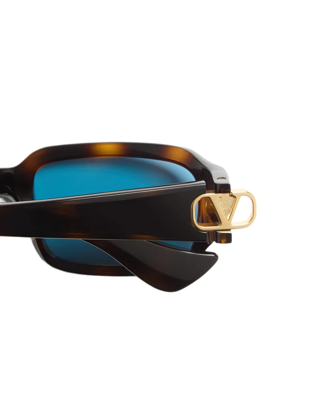 VALENTINO GARAVANI EYEWEAR VLogo Signature zonnebril met schildpadschild-effect Bruin