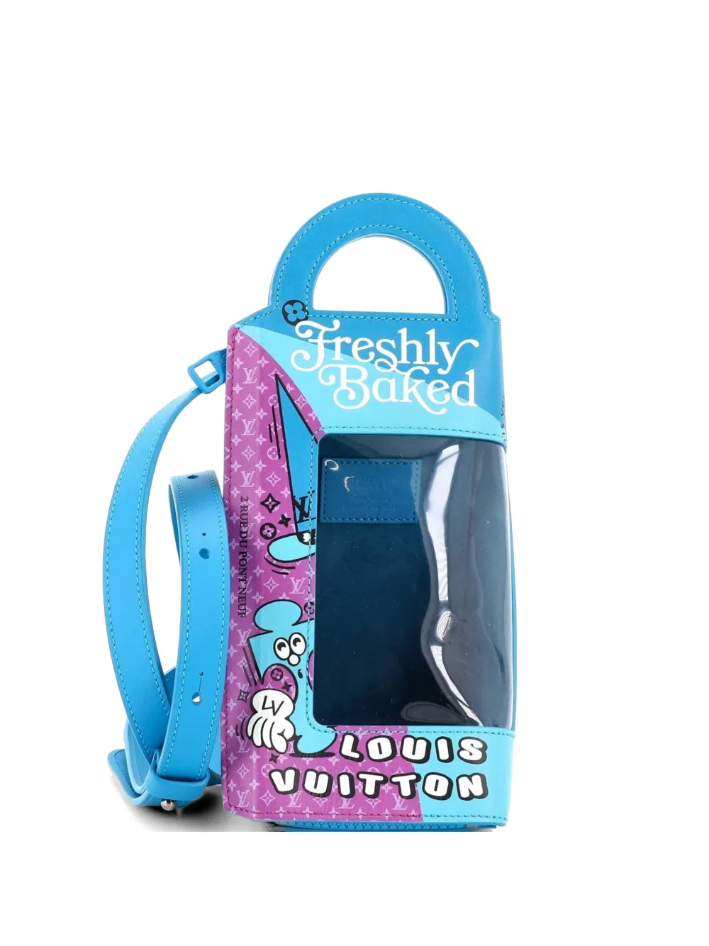 Louis Vuitton Pre-Owned Sandwich Box Top Handle Bag Printed Leather crossbody bag - Blu