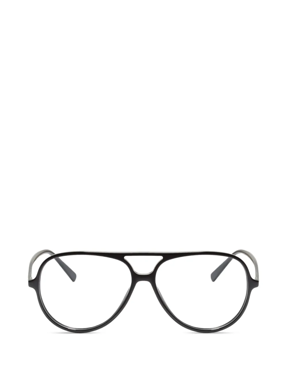 VALENTINO GARAVANI EYEWEAR Occhiali tondi in acetato - Nero
