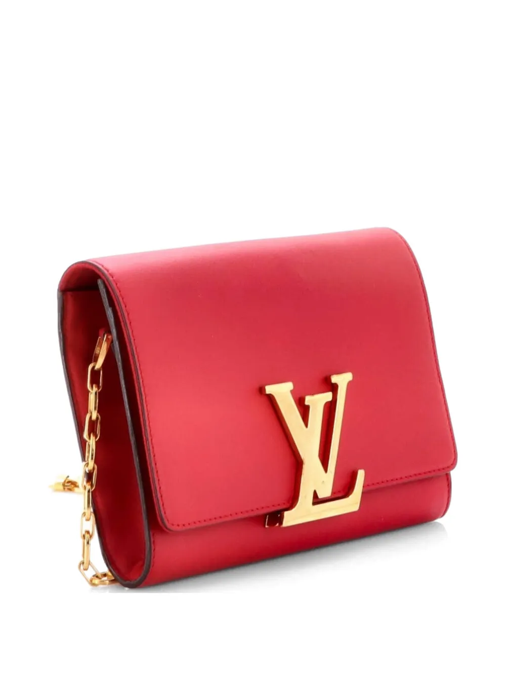 Louis Vuitton Pre-Owned Chain Louise Leather GM clutch bag - Rosso