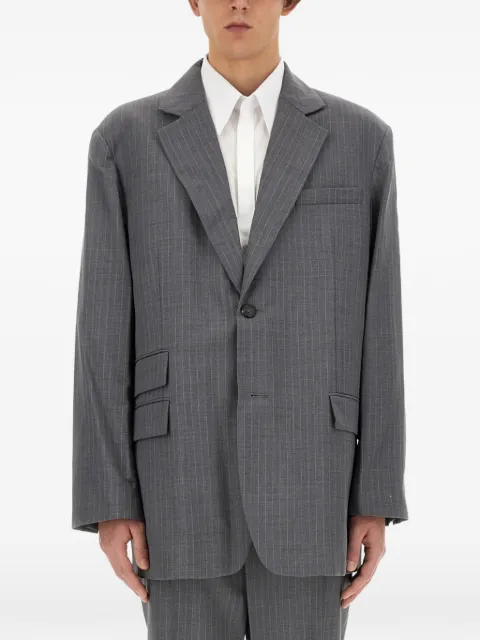 Helmut Lang pinstripe pocket wool jacket
