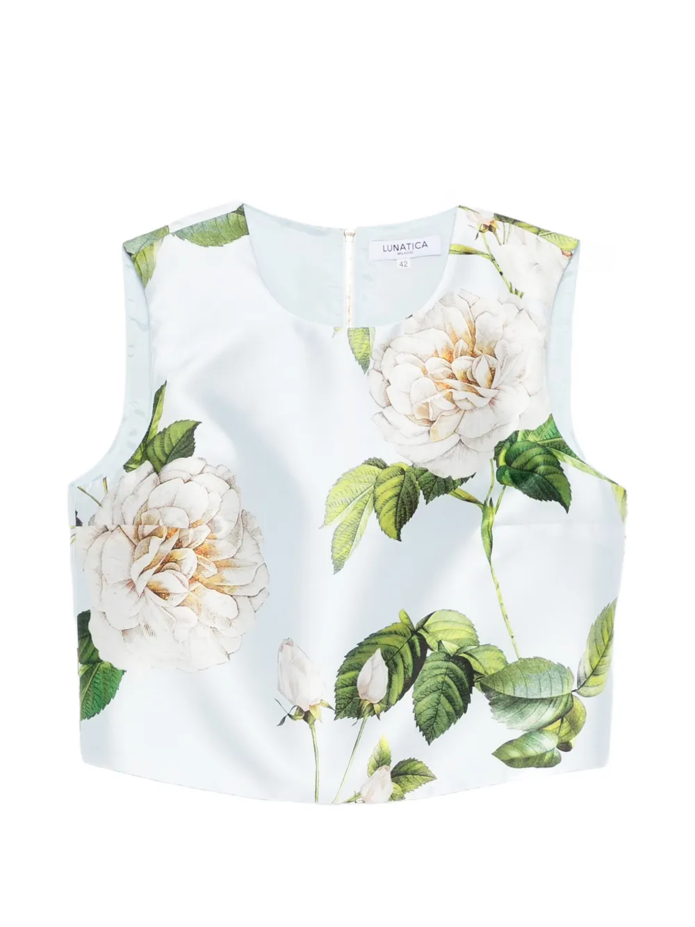 Lunatica Milano floral-print blouse - Blu