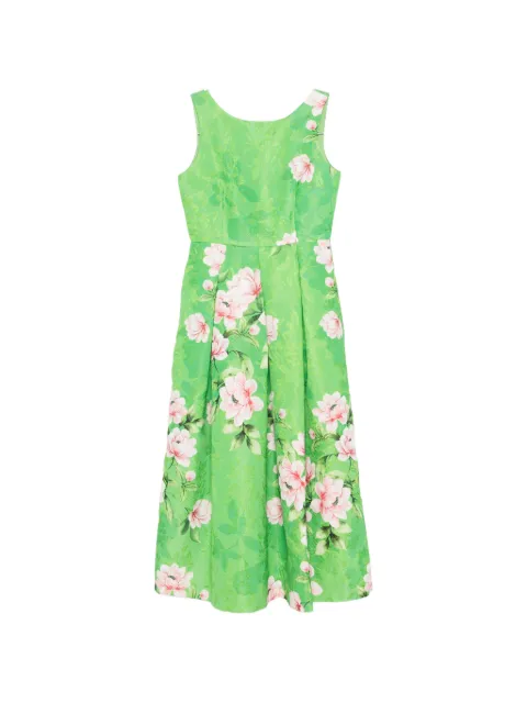 Lunatica Milano floral-print jacquard midi dress